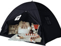 Full Size Bed Tent Canopy for Kids - Cozy Black Canopy