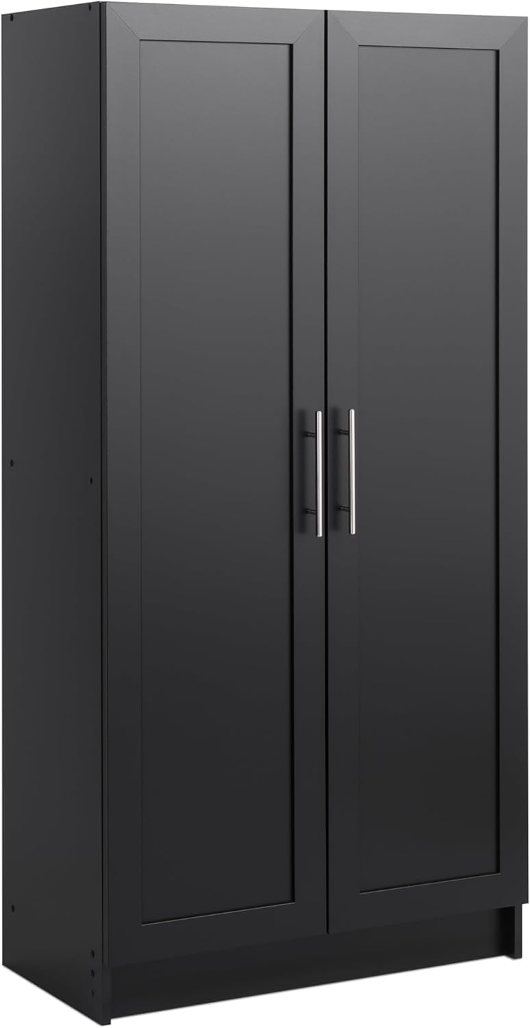 Prepac Elite Accent Cabinet with Panel Doors for Stylish Storage