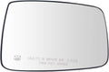 TRQ Passenger Side Power Heated Mirror Glass Compatible with 2011-2019