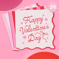xo, Fetti Valentine Napkins - 3-ply, 24 pcs | Heart Theme Decor