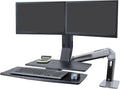 Ergotron WorkFit-A Dual Monitor Standing Desk Converter - Smooth