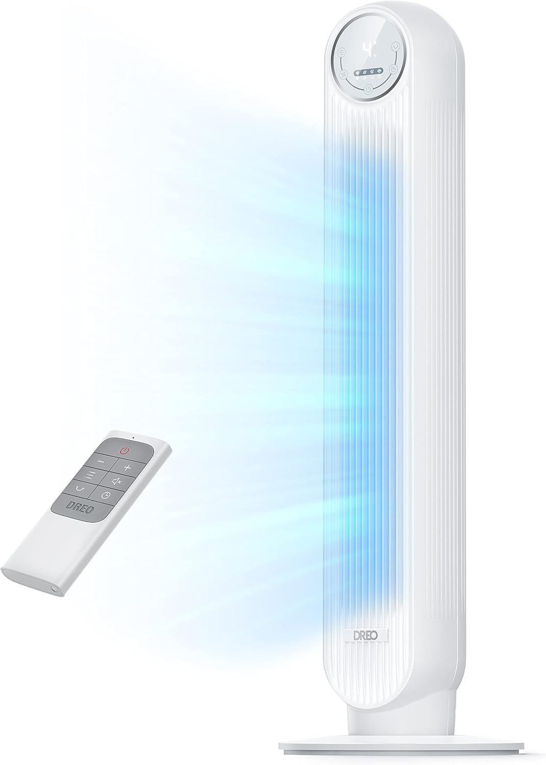 Dreo Tower Fan: Quiet 25ft/s Velocity, 90 Oscillation, 4 Speeds