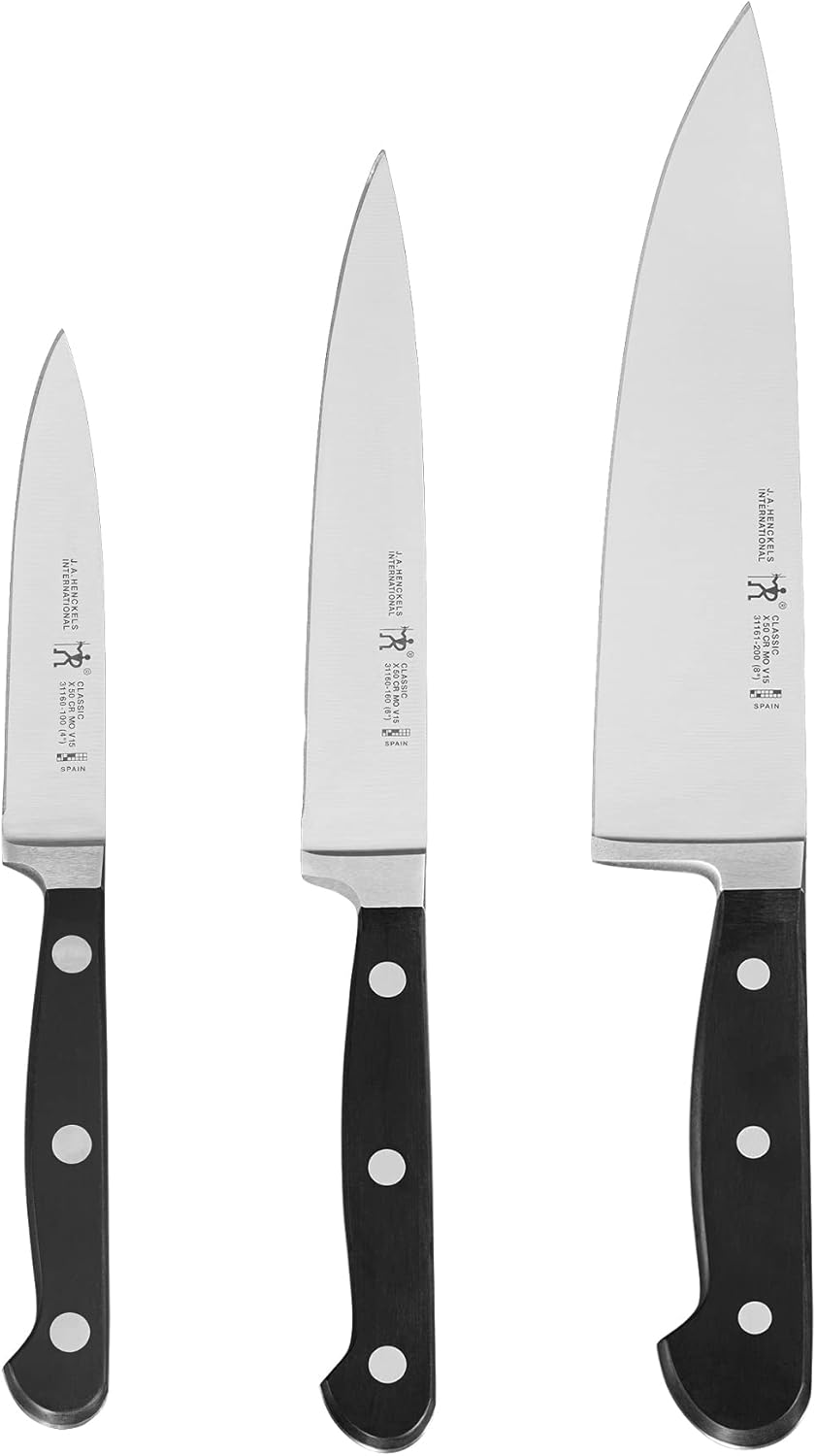 HENCKELS Classic Razor-Sharp 3-Piece Kitchen Knife Set Review