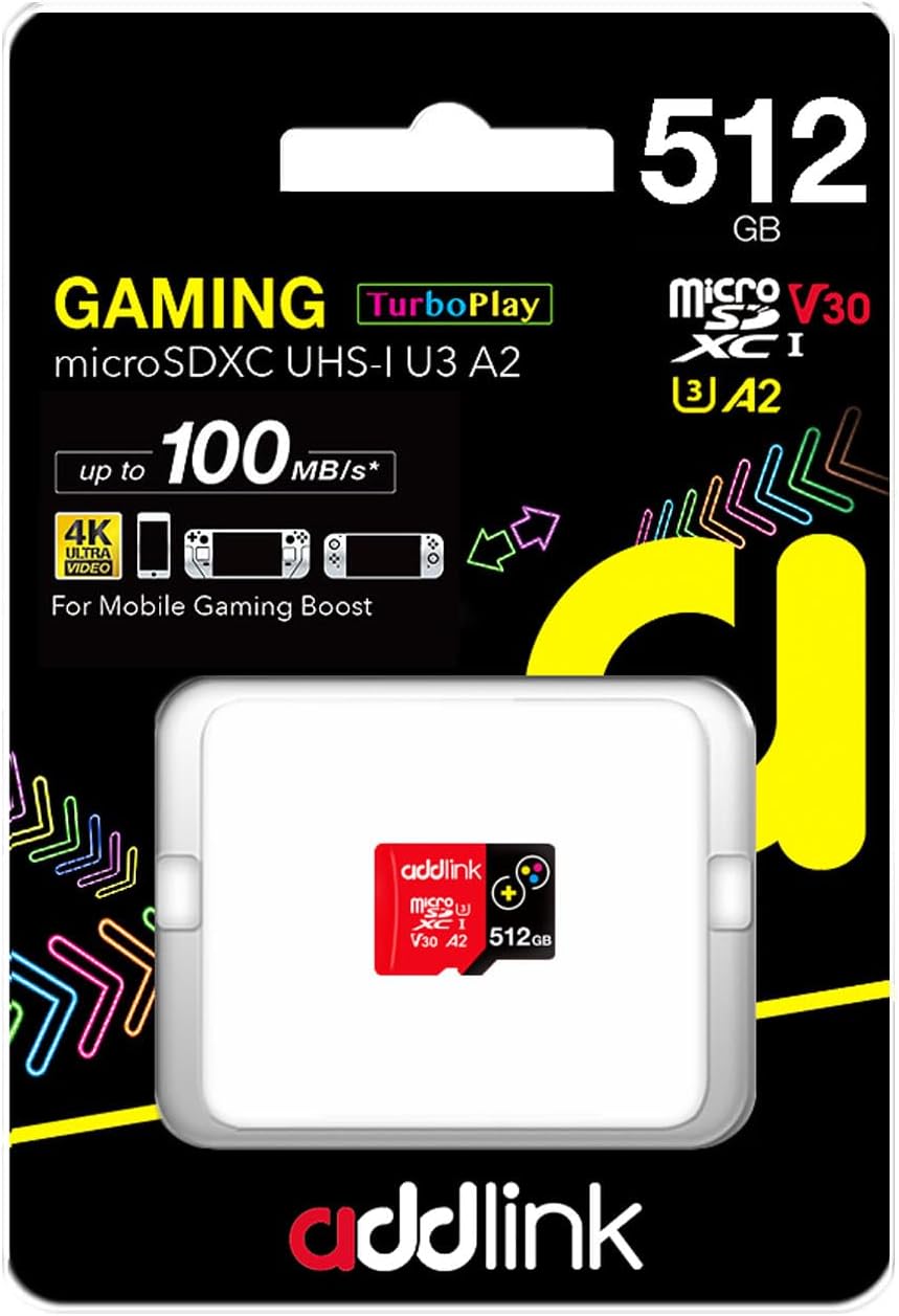 512GB TurboPlay Gaming MicroSDXC - Ultimate Storage Boost!