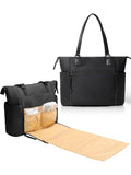 Neoprene Diaper Bag Tote Backpack - Convertible, Spacious Carry