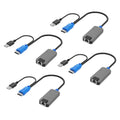 USB HDMI to RJ45 Dongle 4 Pack - Extend KVM Distance to 230ft