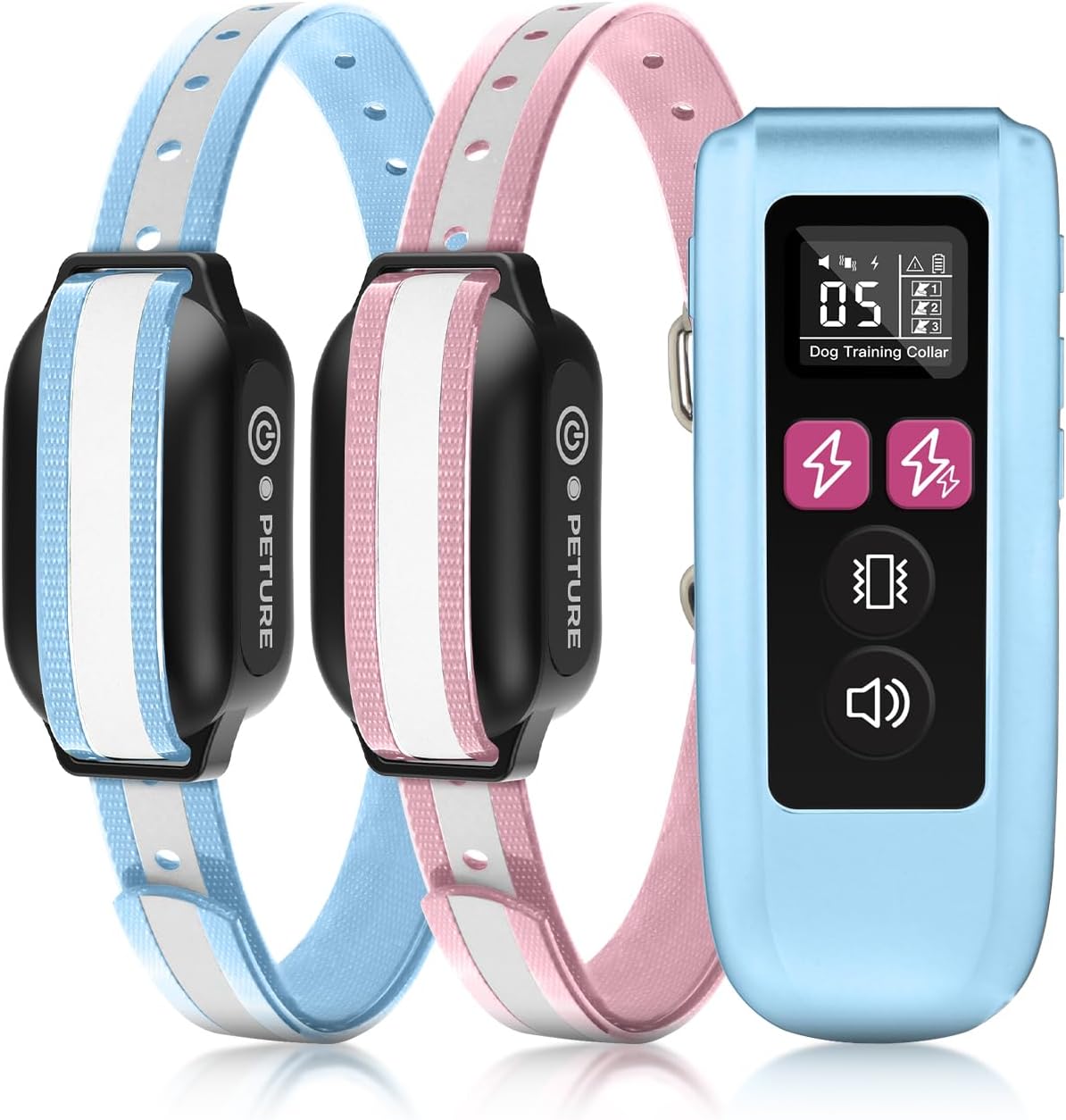 Dog Bark Collar for 2 Dogs with Remote and Waterproof Design