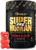 ALPHA LION Pre Workout Powder - Sustained Energy, Pump & Focus