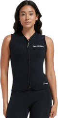Lemorecn Wetsuit Top Women 3mm Sleeveless Front Zip - Warm & Flexible