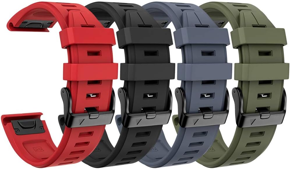 NotoCity Compatible Fenix 5S Plus Band - Silicone Sport Watch