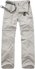 Mens Hiking Pants Quick Dry Zip Off Safari Trousers - Convertible