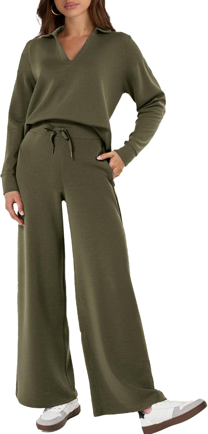 Glamaker Women's 2 Piece Sets Casual Long Sleeve Sweatsuits