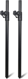Sound Town 2-Pack Adjustable Subwoofer/Speaker Poles 35-54 in - Sturdy