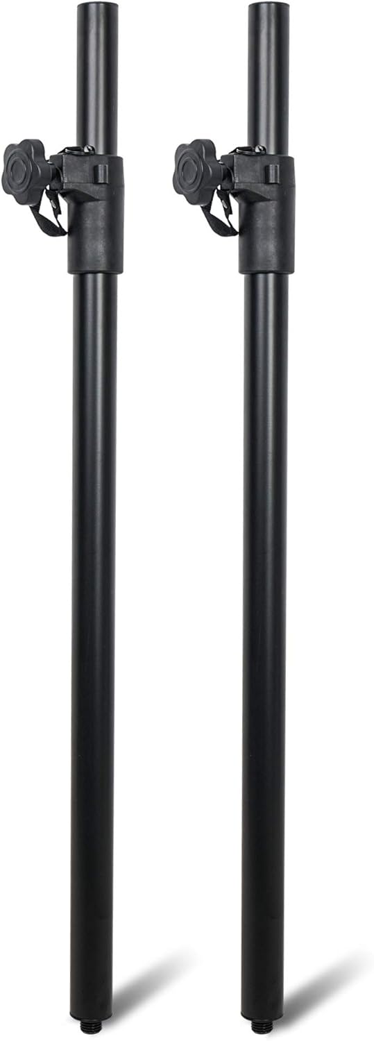 Sound Town Adjustable Height Subwoofer/Speaker Poles for Stability