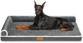 Patas Lague Orthopedic Jumbo Dog Bed 56in x 40in - Supportive L-Shaped