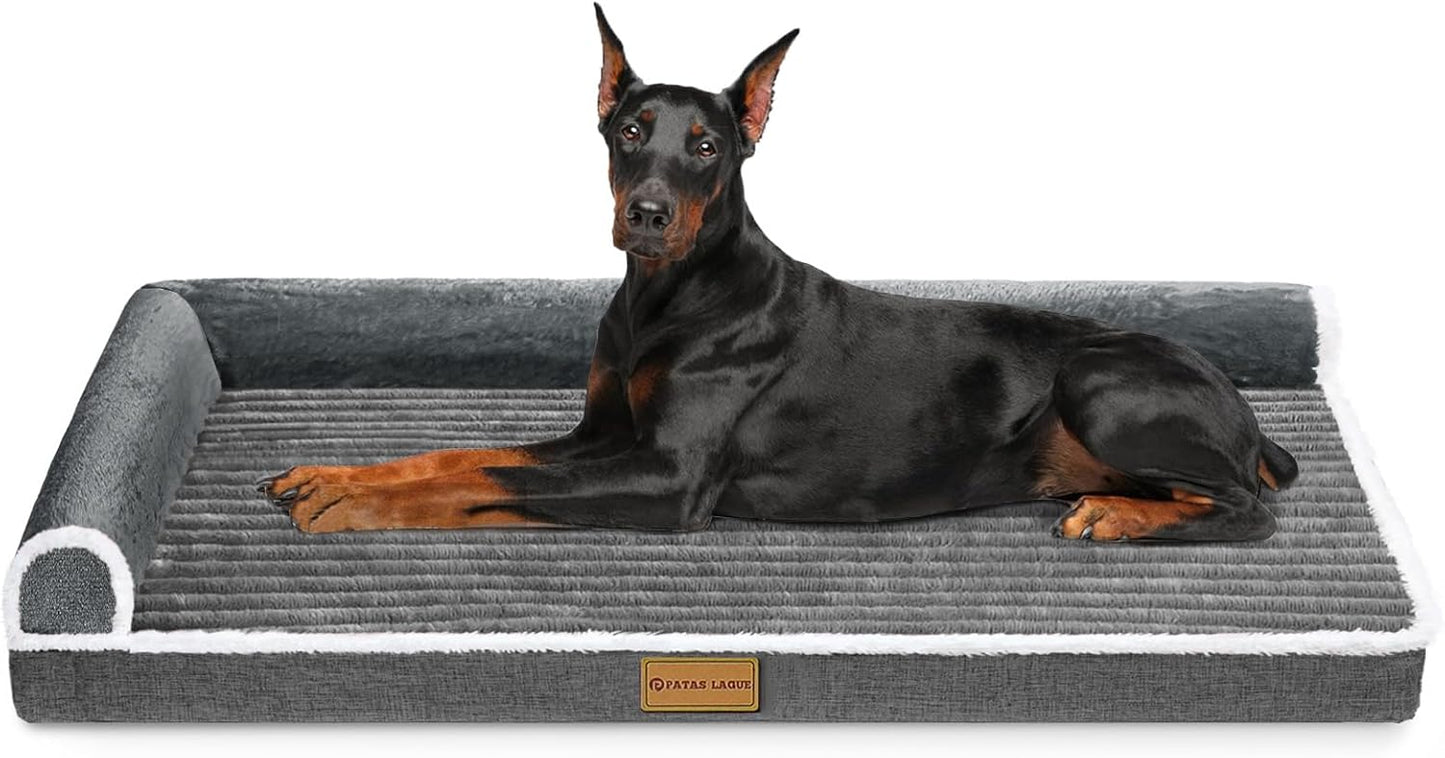 Patas Lague Orthopedic Jumbo Dog Bed for Large Dogs 56in x 40in