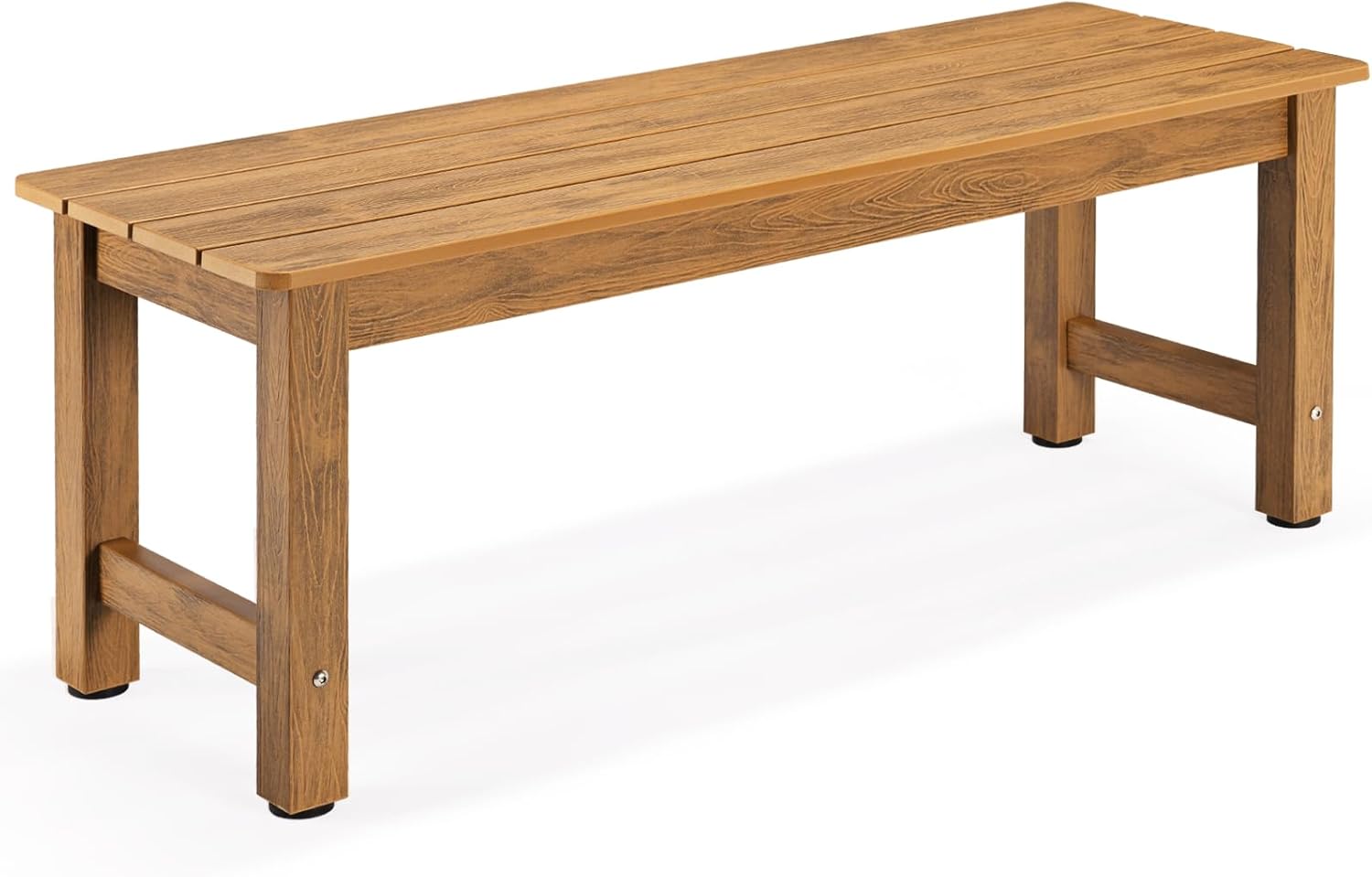 ONBRILL Outdoor Bench for 2, All-Weather Poly Lumber Seating