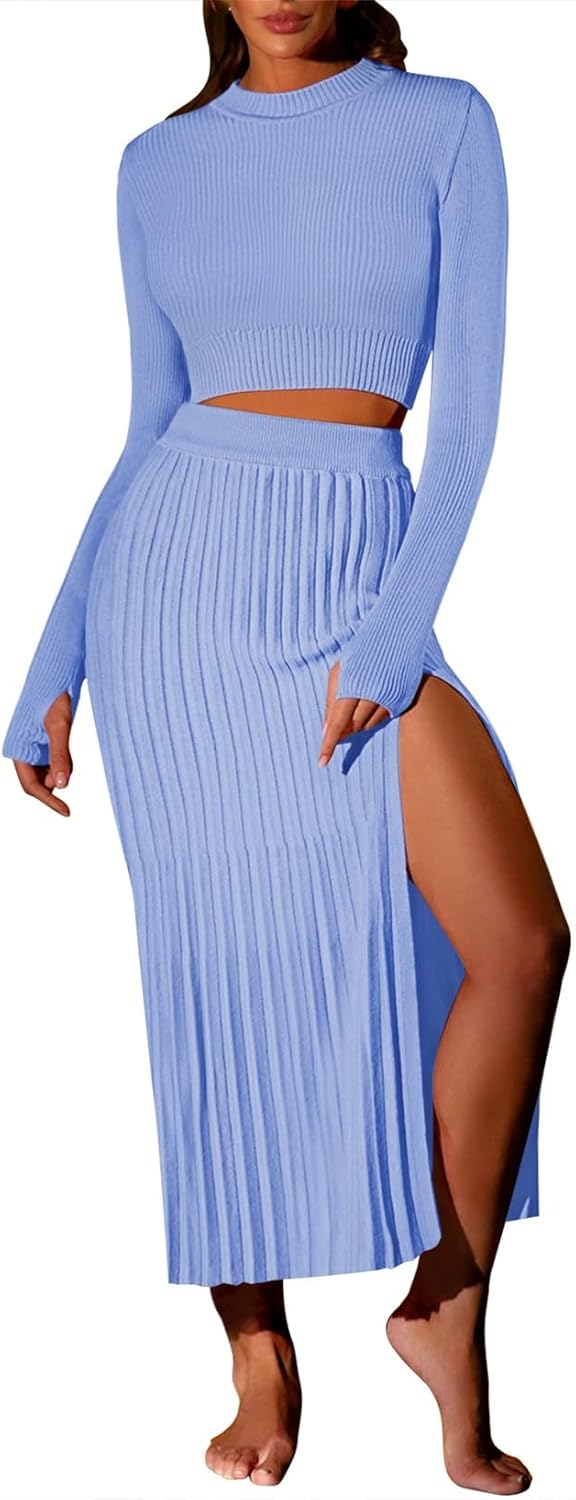 Pink Queen Women's 2 Piece Sweater Outfits Set for Every Occasion