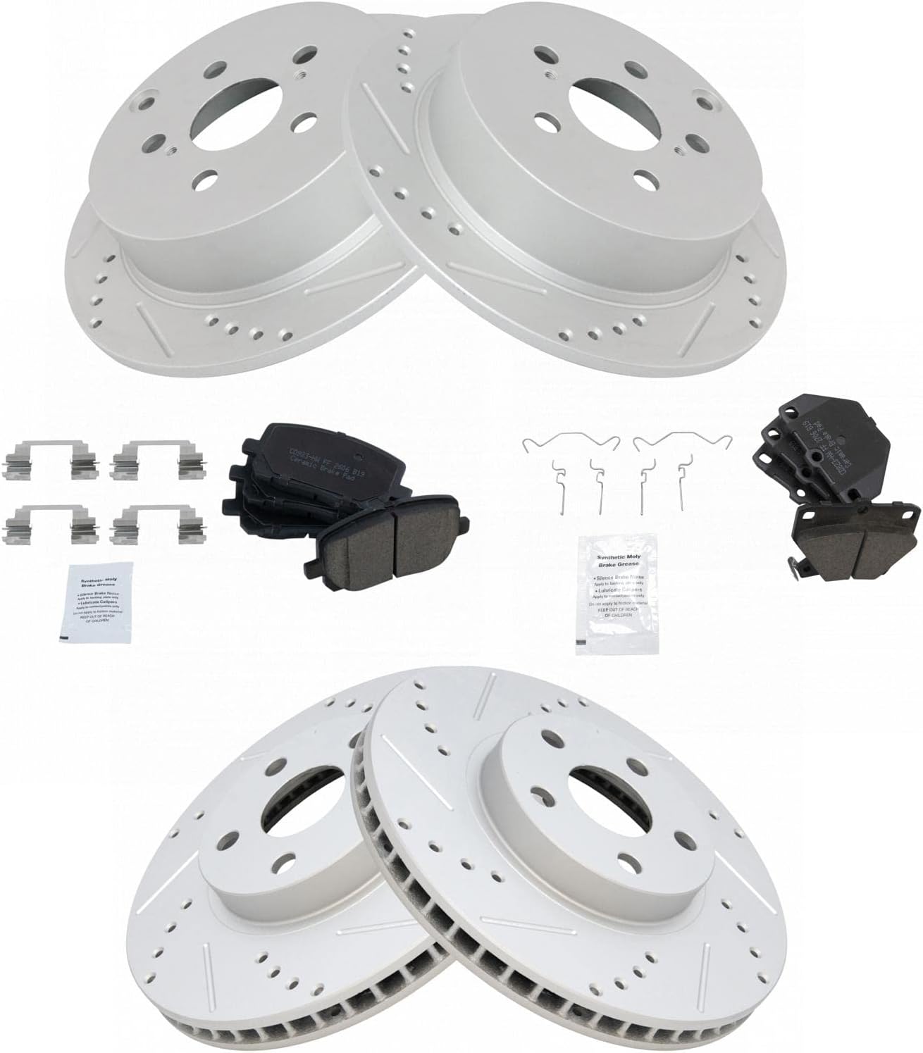 Performance Brake Pad & Rotor Kit for Pontiac Vibe & Toyota