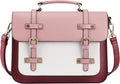 ECOSUSI Laptop Bag for Women Vegan Leather Messenger Bag - Vintage