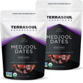 Terrasoul Organic Medjool Dates, 4 Lb - Soft Chewy Texture