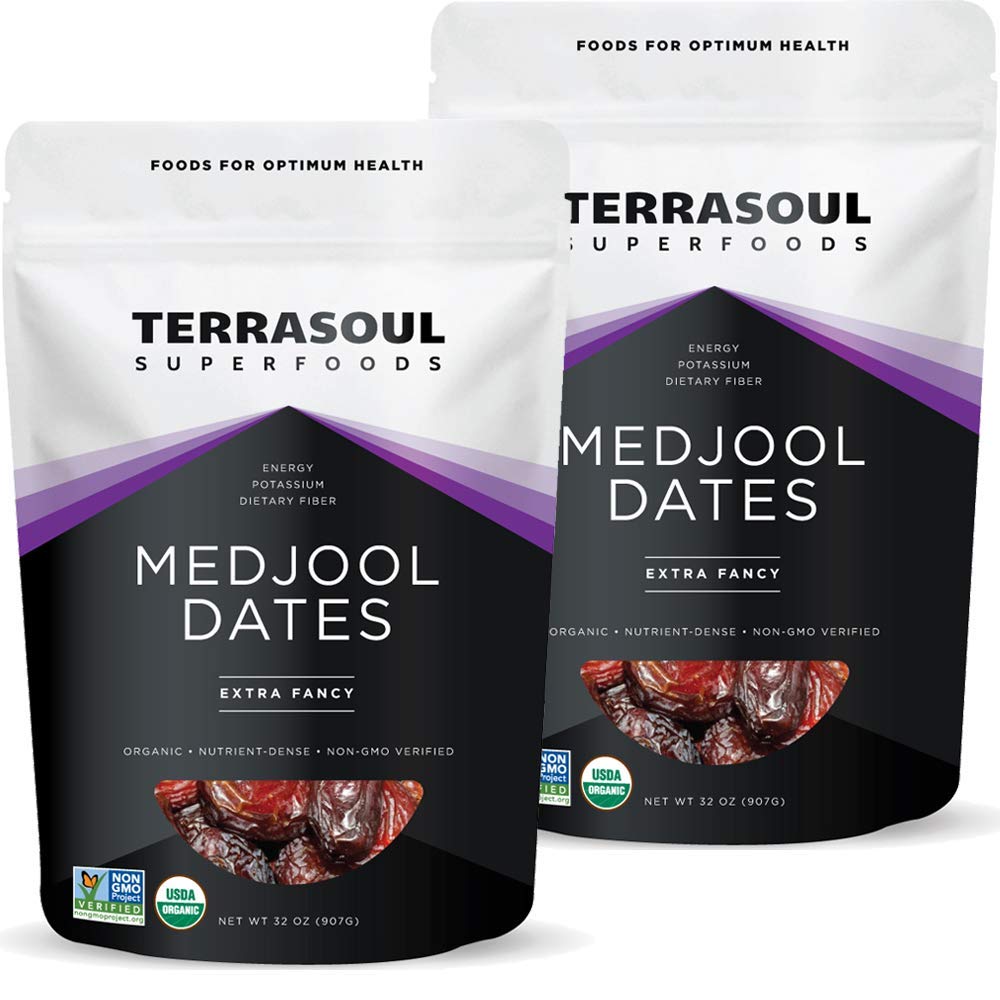 Organic Medjool Dates - Soft Chewy Texture & Sweet Flavor