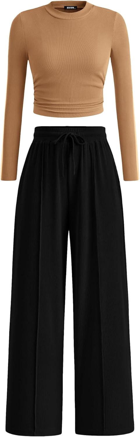 BTFBM Casual 2 Piece Sets for Women Fall Outfits 2025 Review