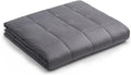 Weighted Blanket 60in x 80in 17lb Dark Grey - Calming Heavy Cotton