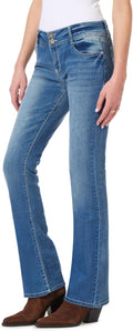 WallFlower Luscious Curvy Bootcut Jeans Mid-Rise - Flattering Fit cool