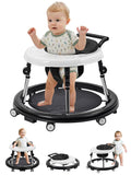 Baby Walker with Wheels for Boys & Girls - Foldable, Adjustable Height