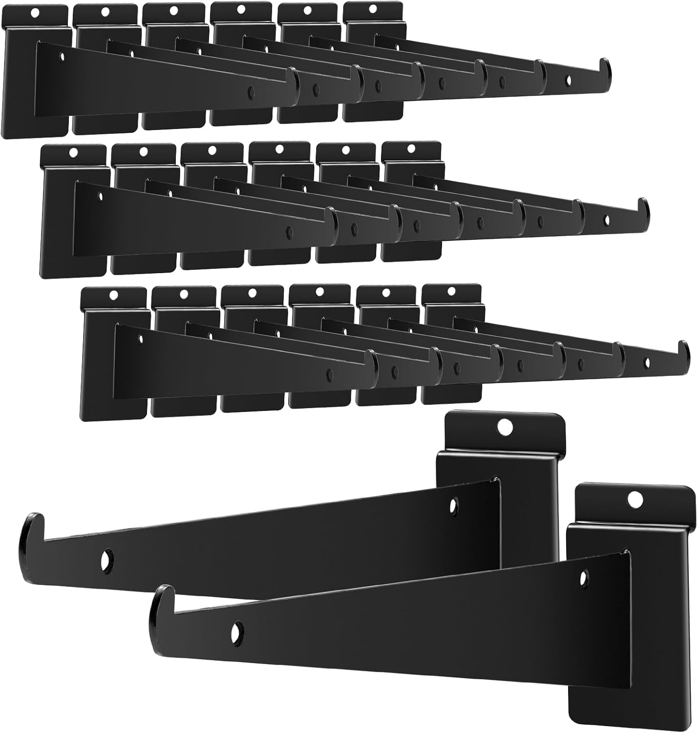 24Pcs Heavy Duty Slatwall Knife Shelf Bracket for Storage