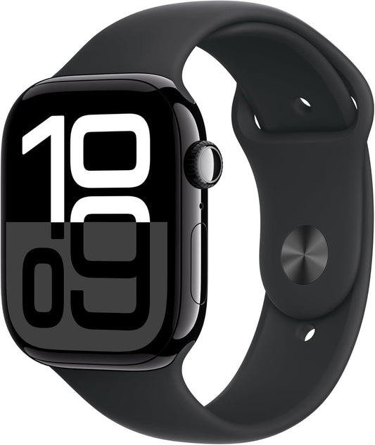 Apple Watch Series 10: Fitness Tracker & ECG, Retina Display - Jet Black