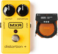 MXR M-104 Distortion + Bundle with 10ft Instrument Cable - Classic