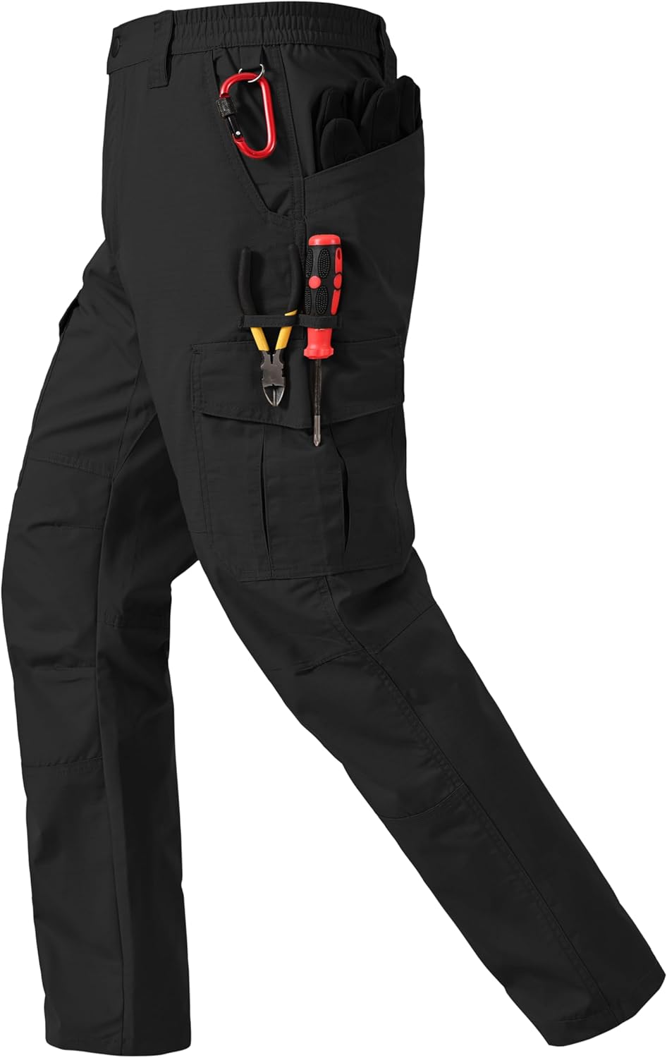 Mens Work Pants Ripstop Waterproof Cargo Pants with 7 Pockets