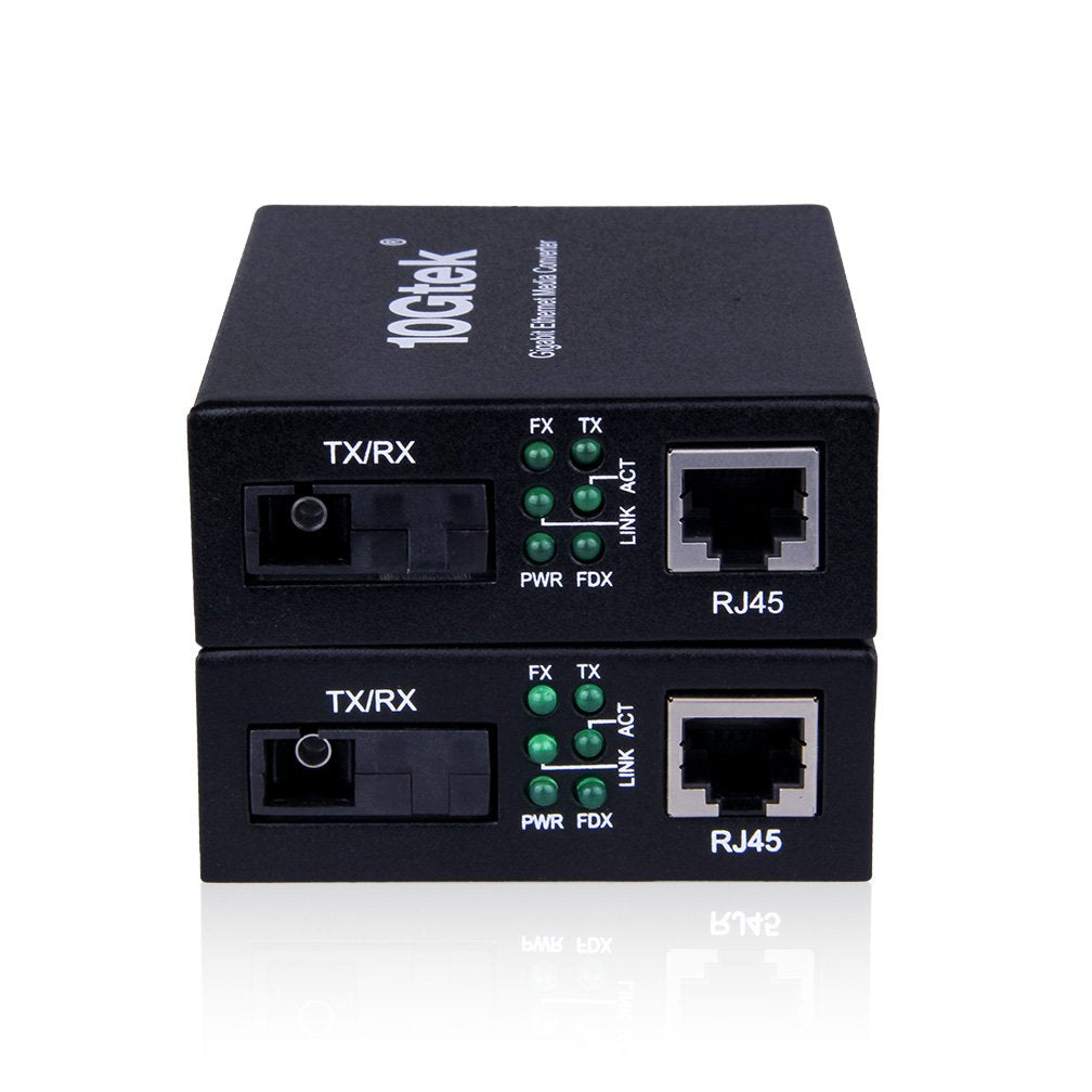 ipolex Gigabit Ethernet Single-Mode SC Fiber Media Converter