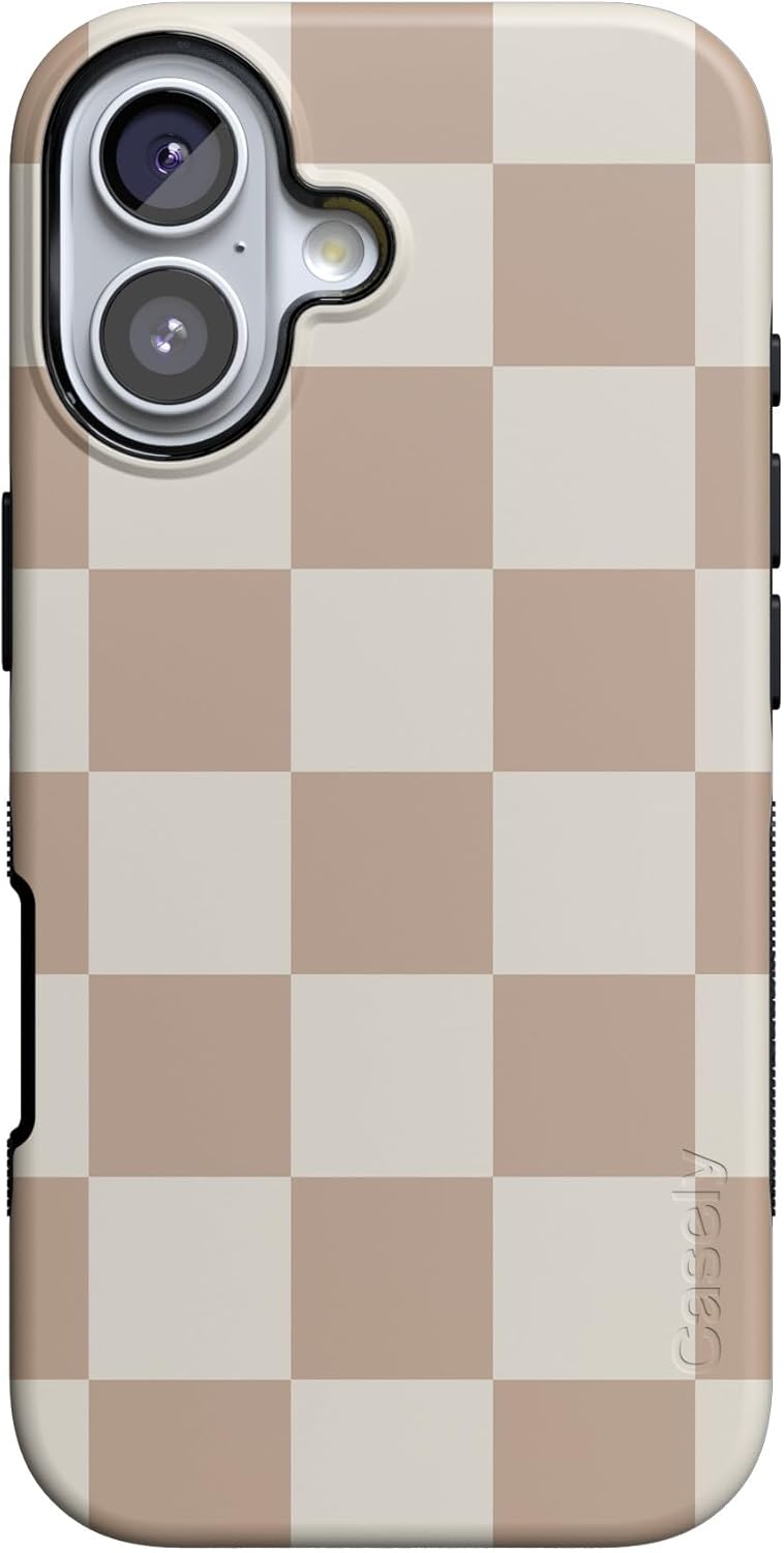 Casely iPhone 17 Case - Bold Protective Design with Checkerboard