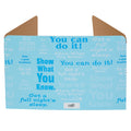 Privacy Shields for Student Desks - Pack of 12, Blue Motivational