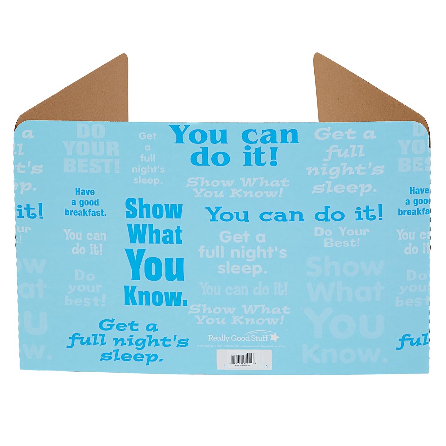 Privacy Shields for Students Desks - Motivational Blue Set of 12