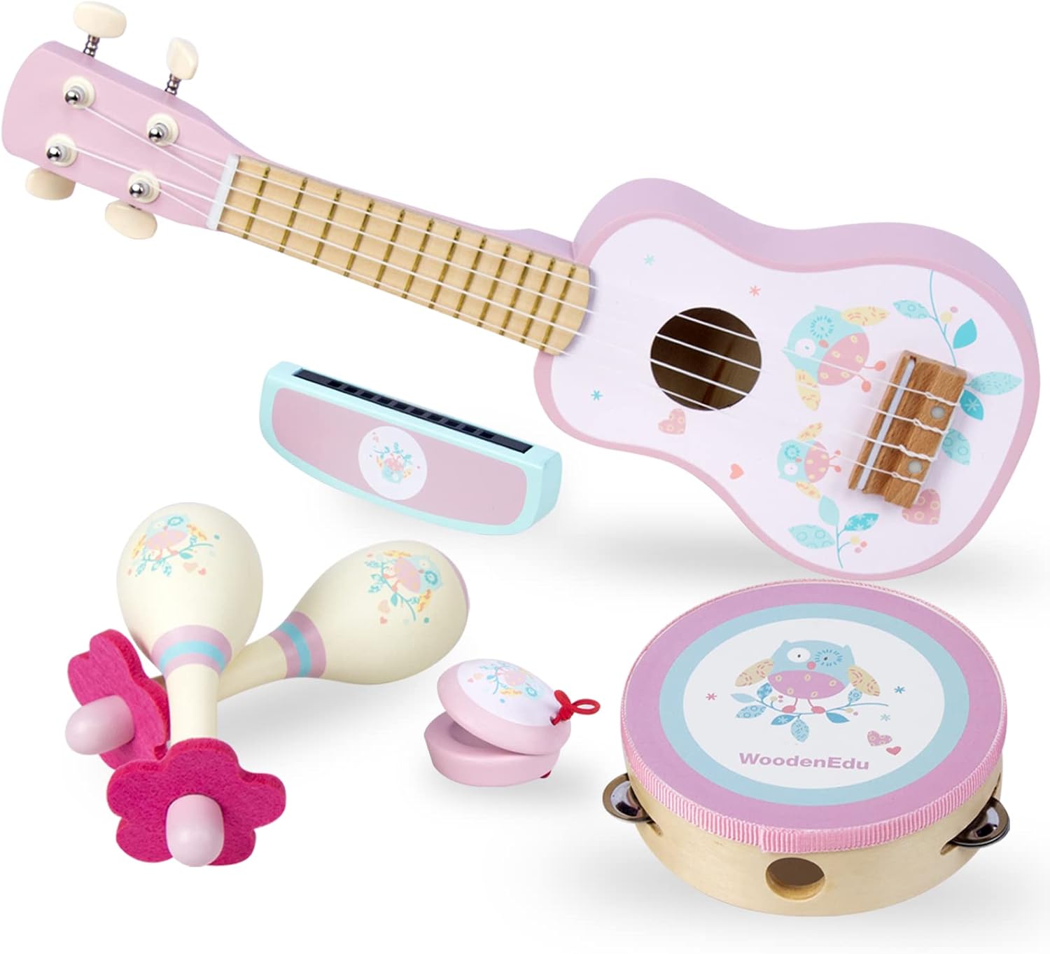 Pink Mini Band Set for Toddlers - Musical Toys for Girls