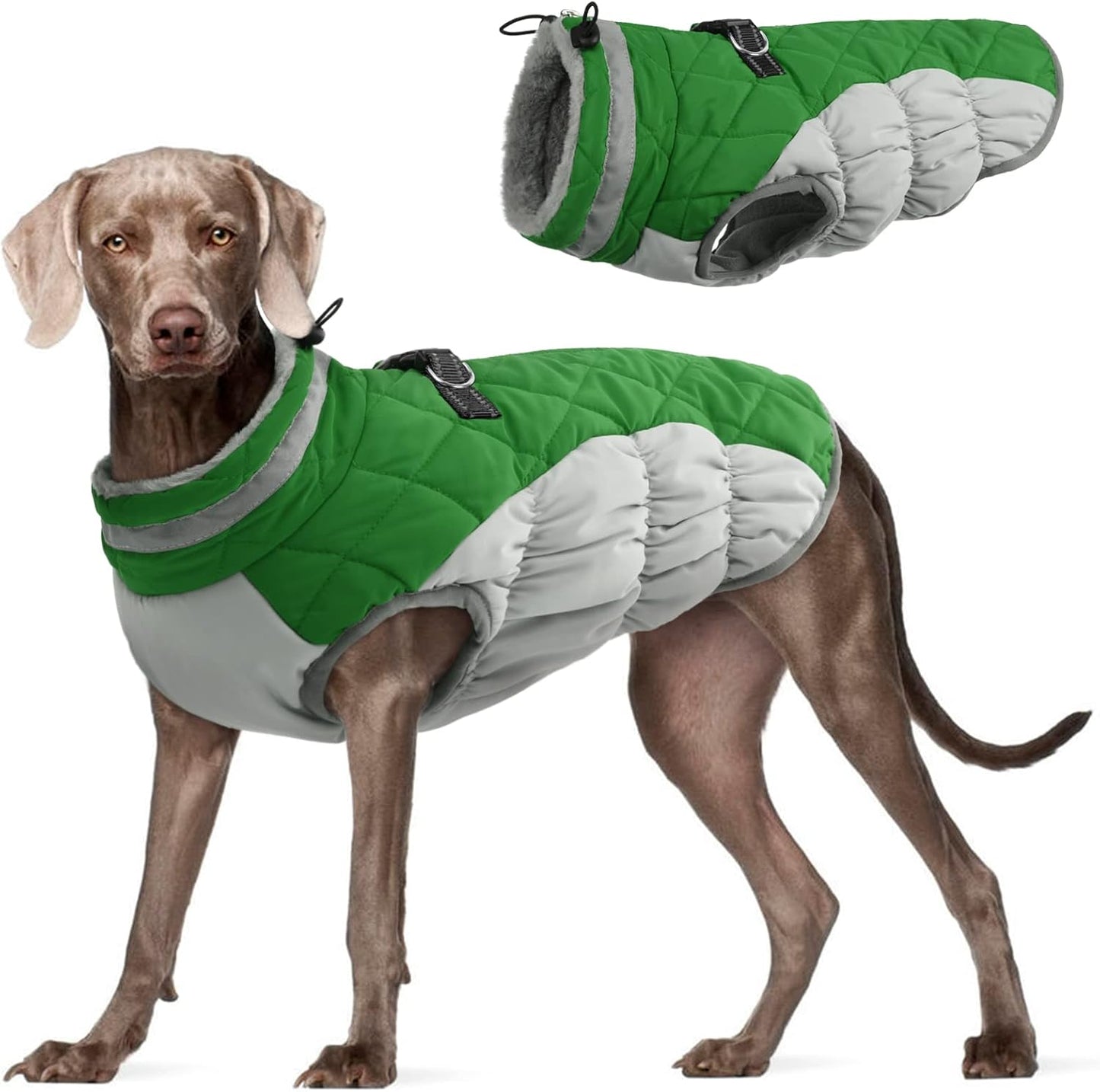 FUAMEY Dog Coat for Large Dogs - Waterproof Winter Jacket