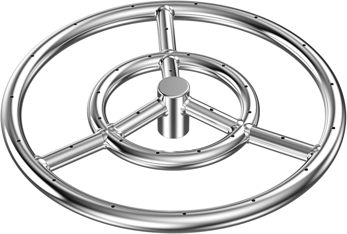 Skyflame 12-Inch Round Fire Pit Burner Ring for Outdoor Use