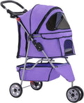 BestPet 3-Wheel Pet Stroller for Small & Medium Dogs and Cats - Travel
