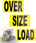 Oversize Load Signs for Trucks 12in x 60in - Magnetic Wide Load Safety