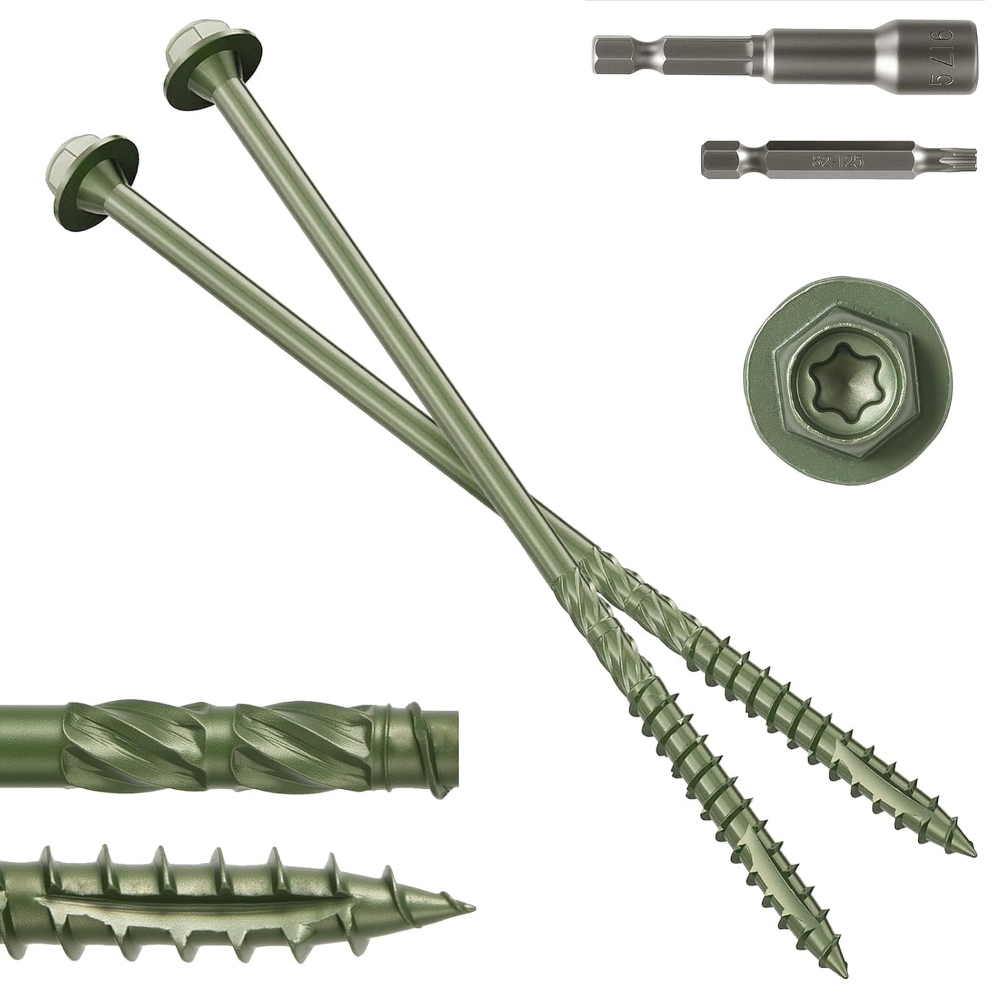 Heavy-Duty Wood Structural Screws for Timber and Landscaping