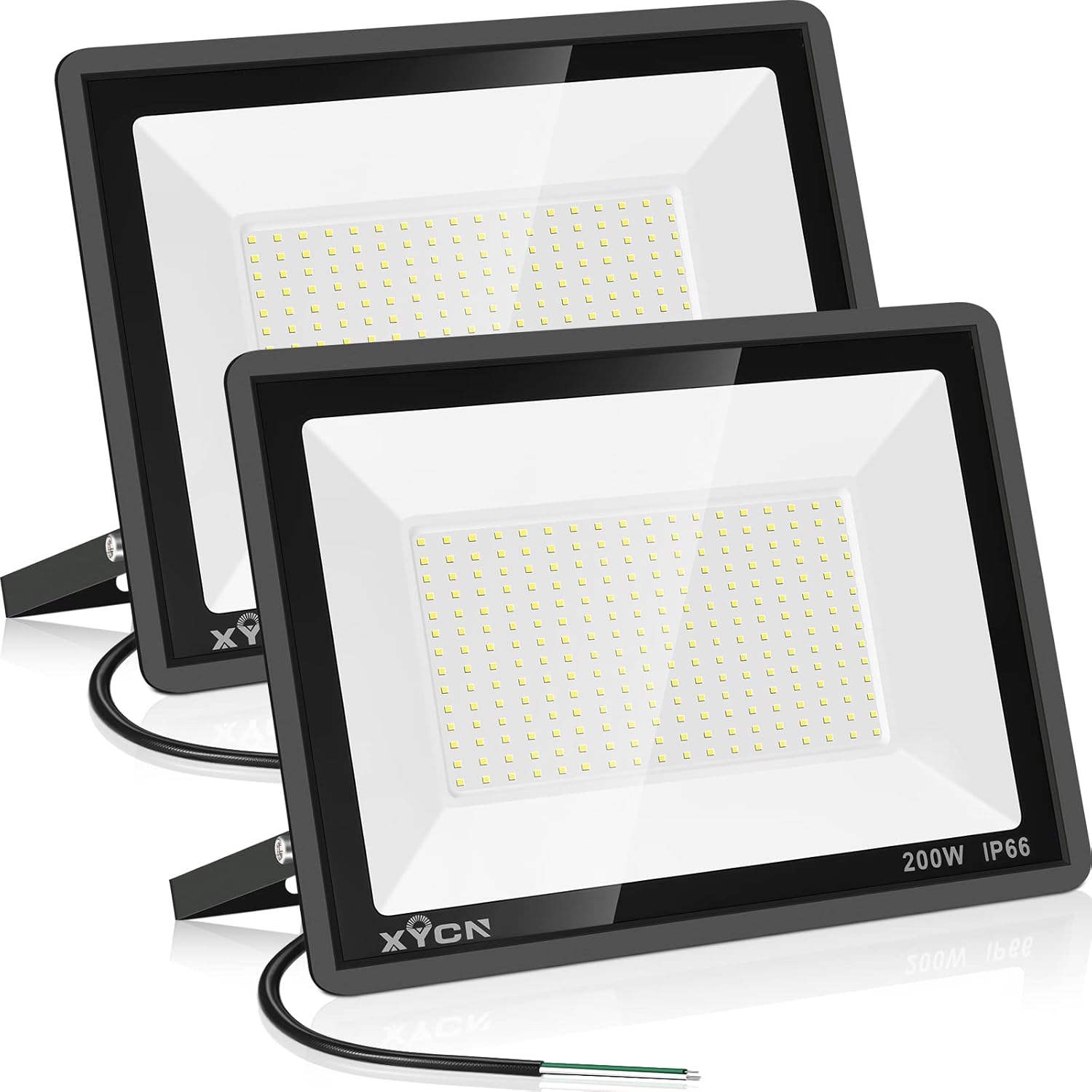 200W LED Flood Light 2 Pack for Super Bright Outdoor Security