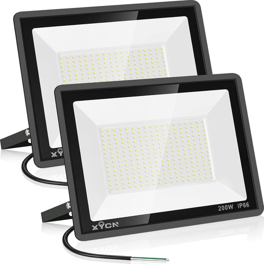 200W LED Flood Light 2 Pack for Super Bright Outdoor Security