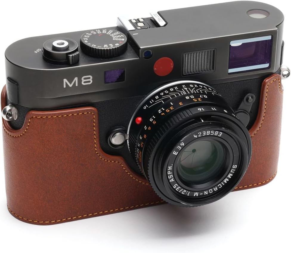Handmade Genuine Real Leather Half Camera Case for Leica M Series