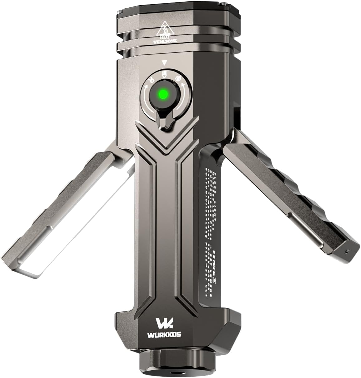 Wurkkos HD02 Flat LED Flashlight: 3200 Lumens Powerhouse