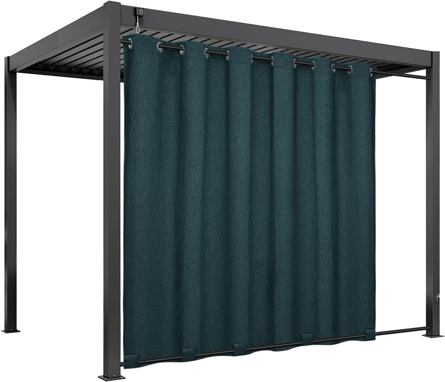 Easy-Going Linen Look Outdoor Curtains for Privacy and Style
