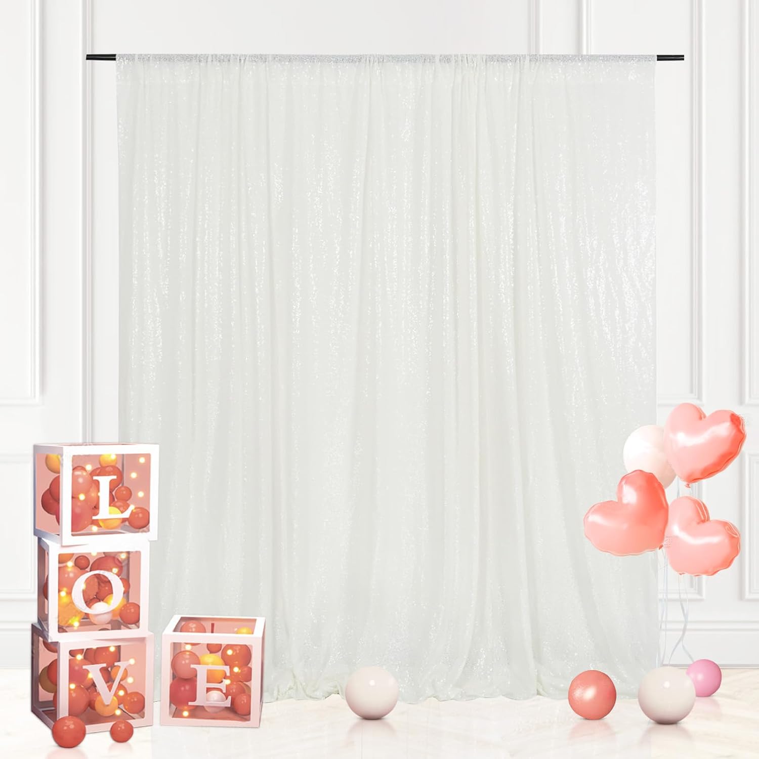 Sparkling 8x8 Ft Sequin Backdrop for Perfect Photos